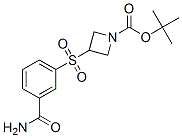 3-(3-Carbamoyl-benzenesulfonyl)-azetidine-1-carboxylic acid tert-butyl ester Structure,887586-99-4Structure