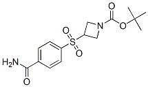 3-(4-Carbamoyl-benzenesulfonyl)-azetidine-1-carboxylic acid tert-butyl ester Structure,887587-05-5Structure