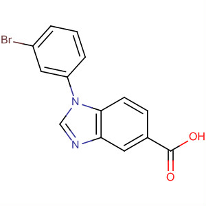 1-(3-bromophenyl)-1H-benzimidazole-5-carboxylic acid Structure,889102-43-6Structure