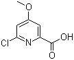 2-Pyridinecarboxylic acid, 6-chloro-4-methoxy- Structure,88912-21-4Structure