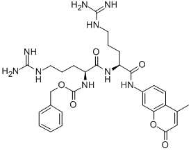 Z-精氨酸-AMC結構式_88937-61-5結構式