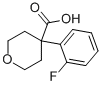 4-(2-Fluoro-phenyl)-tetrahydro-pyran-4-carboxylic acid Structure,889939-77-9Structure