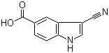 3-Cyano-1h-indole-5-carboxylic acid Structure,889942-87-4Structure