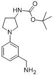 [1-(3-Aminomethyl-phenyl)-pyrrolidin-3-yl]-carbamicacidtert-butylester Structure,889948-71-4Structure