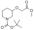 3-Methoxycarbonylmethoxy-piperidine-1-carboxylic acid tert-butyl ester Structure,889957-73-7Structure