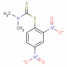 2,4-Dinitrophenyl-dimethyldithio-carbamate Structure,89-37-2Structure