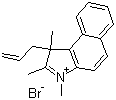 1,2,3-Trimethyl-1-(2-propen-1-yl)-1h-benz[e]indolium bromide Structure,891503-79-0Structure