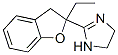 1H-Imidazole, 2-(2-ethyl-2,3-dihydro-2-benzofuranyl)-4,5-dihydro- Structure,89197-32-0Structure