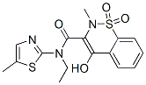 4-羥基-N,2-二甲基-N-(5-甲基-1,3-噻唑-2-基)-2H-1,2-苯并噻嗪-3-甲酰胺1,1-二氧化物結(jié)構(gòu)式_892395-41-4結(jié)構(gòu)式