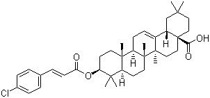 (3beta)-3-[[(2E)-3-(4-Chlorophenyl)-1-oxo-2-propenyl]oxy]-olean-12-en-28-oic acid Structure,892869-42-0Structure