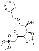 Dimethyl 2-((4r,5r)-5-((r)-2-(benzyloxy)-1-hydroxyethyl)-2,2-dimethyl-1,3-dioxolan-4-yl)-2-oxoethylphosphonate Structure,89291-71-4Structure