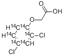 2,4-Dichlorophenoxyacetic acid-ring-UL-14C Structure,89300-30-1Structure