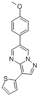 6-(4-Methoxy-phenyl)-3-thiophen-2-yl-pyrazolo[1,5-a]pyrimidine Structure,893613-13-3Structure