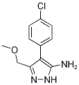 4-(4-Chlorophenyl)-3-(methoxymethyl)-1H-pyrazol-5-amine Structure,895010-44-3Structure