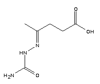 乙酰丙酸半卡巴腙結(jié)構(gòu)式_89532-09-2結(jié)構(gòu)式