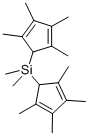 Dimethylbis(2,3,4,5-tetramethyl-2,4-cyclopentadien-1-yl)silane Structure,89597-05-7Structure