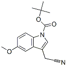 Tert-butyl 3-(cyanomethyl)-5-Methoxy-1H-indole-1-carboxylate Structure,896101-79-4Structure