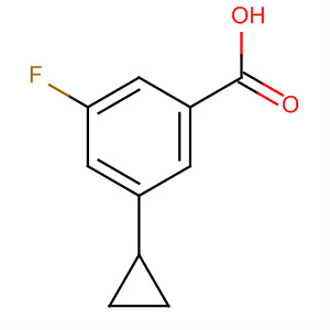 3-Cyclopropyl-5-fluorobenzoic acid Structure,896161-19-6Structure