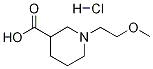 1-(2-Methoxyethyl)piperidine-3-carboxylic acid hydrochloride Structure,897094-35-8Structure