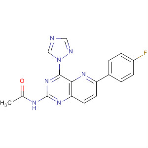 2-Acetamido-4-(1,2,4-triazolyl)-6-(4-fluorophenyl)-pyrido[3,2-d]pyrimidine Structure,897361-27-2Structure