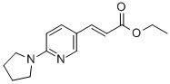 Ethyl 3-[6-(1-pyrrolidinyl)-3-pyridyl]acrylate Structure,897399-75-6Structure