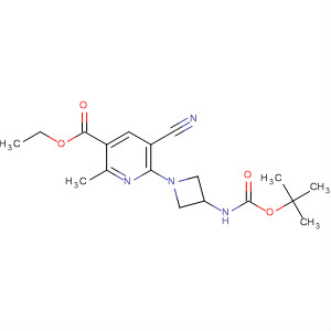 Ethyl 6-{3-[(tert-butoxycarbonyl)amino]azetidin-1-yl}-5-cyano-2-methylnicotinate Structure,898227-69-5Structure