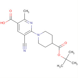 6-(4-(Tert-butoxycarbonyl)piperidin-1-yl)-5-cyano-2-methylnicotinic acid Structure,898227-85-5Structure