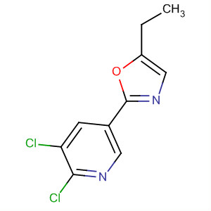 2,3-Dichloro-5-(5-ethyl-1,3-oxazol-2-yl)pyridine Structure,898228-70-1Structure