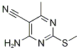 4-Amino-6-methyl-2-(methylthio)-5-pyrimidinecarbonitrile Structure,89853-27-0Structure