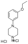 1-(3-乙氧基苯基)-哌嗪雙鹽酸鹽結(jié)構(gòu)式_89989-06-0結(jié)構(gòu)式