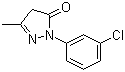 1-(3-Chlorophenyl)-3-methyl-4,5-dihydro-1h-pyrazol-5-one Structure,90-31-3Structure