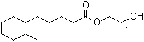 Polyethylene glycol monolaurate Structure,9004-81-3Structure