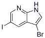 3-Bromo-5-iodo-1H-pyrrolo[2,3-b]pyridine Structure,900514-06-9Structure