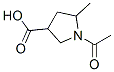 1-Acetyl-5-methylpyrrolidine-3-carboxylicacid Structure,90088-24-7Structure