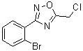 3-(2-Bromophenyl)-5-(chloromethyl)-1,2,4-oxadiazole Structure,90224-62-7Structure