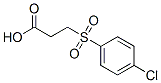 3-(4-Chloro-benzenesulfonyl)-propionic acid Structure,90396-00-2Structure