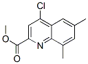 2-Quinolinecarboxylic acid, 4-chloro-6,8-dimethyl-, methyl ester Structure,905807-64-9Structure