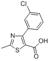 2-Methyl-4-(3-chloro-phenyl)-thiazole-5-carboxylic acid Structure,905808-17-5Structure