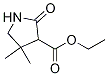 3-Pyrrolidinecarboxylic acid, 4,4-dimethyl-2-oxo-, ethyl ester Structure,90609-07-7Structure