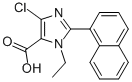 1H-imidazole-5-carboxylic acid, 4-chloro-1-ethyl-2-(1-naphthalenyl)- Structure,906477-17-6Structure