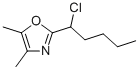 2-(1-Chloropentyl)-4,5-dimethyloxazole Structure,907200-72-0Structure