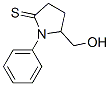 2-Pyrrolidinethione, 5-(hydroxymethyl)-1-phenyl- Structure,907563-44-4Structure