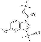 1H-Indole-1-carboxylic acid, 3- (1-cyano-1-methylethyl)-5-methoxy-, 1,1-dimethylethyl ester Structure,907602-77-1Structure