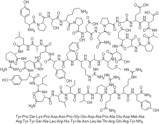 Neuropeptide Y,human,rat Structure,90880-35-6Structure