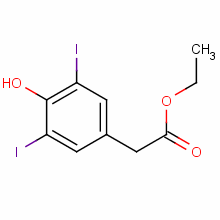 3,5-Diiodo-4-hydroxyphenylacetic acid ethyl ester Structure,90917-49-0Structure