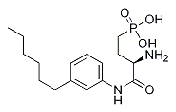 (R)-3-amino-4-(3-hexylphenylamino)-4-oxobutylphosphonic acid Structure,909725-61-7Structure