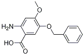 2-Amino-5-benzyloxy-4-methoxybenzoic acid Structure,909912-09-0Structure