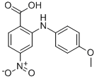 2-(4-Methoxy-phenylamino)-4-nitro-benzoic acid Structure,91-42-9Structure