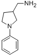 (1-Phenyl-3-pyrrolidinyl)methanamine Structure,910442-15-8Structure