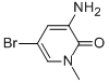 l-甲基-3-氨基-5-溴-l-H-吡啶-2-酮結(jié)構(gòu)式_910543-72-5結(jié)構(gòu)式